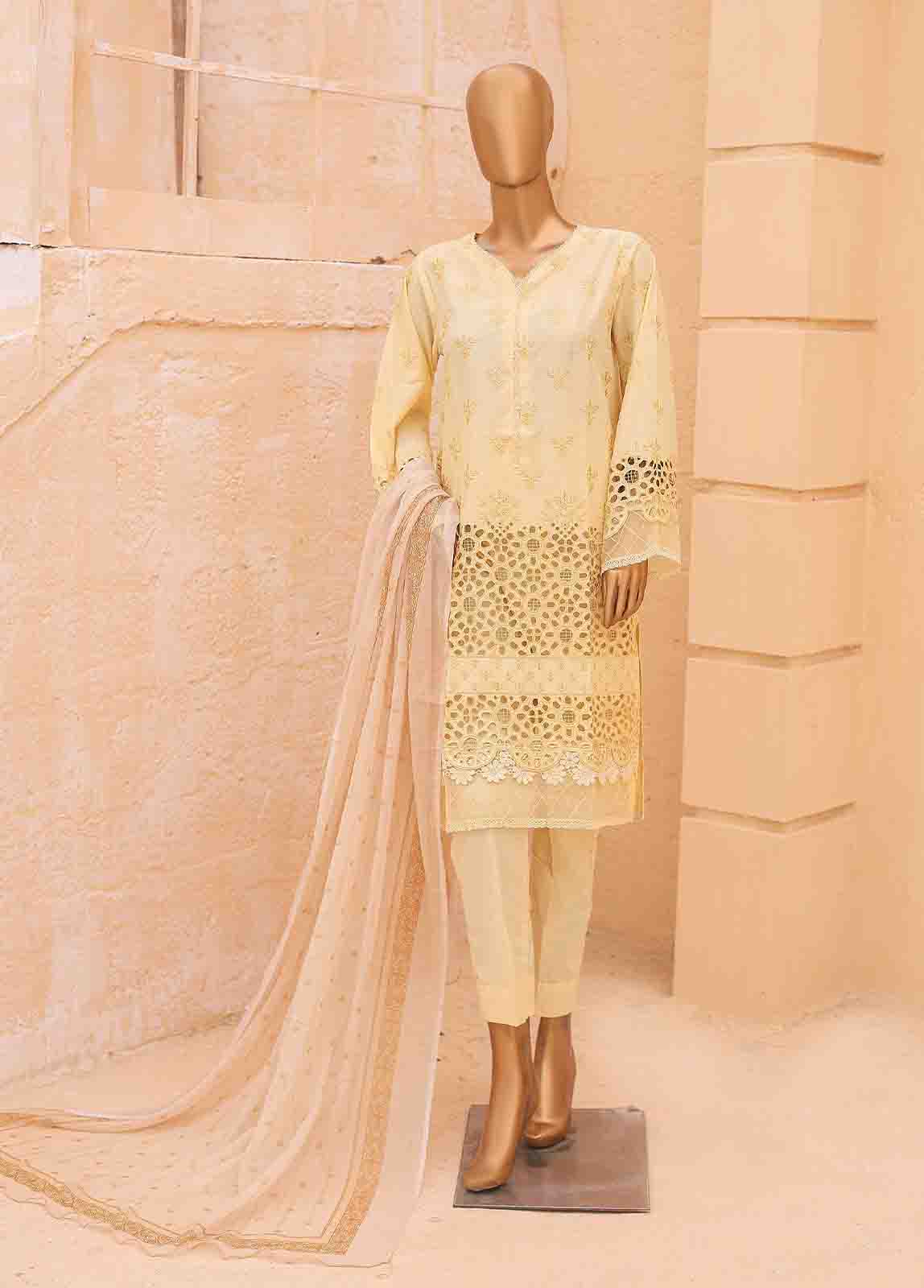 Binsaeed Chikan Kari Embroidery LF-013 B