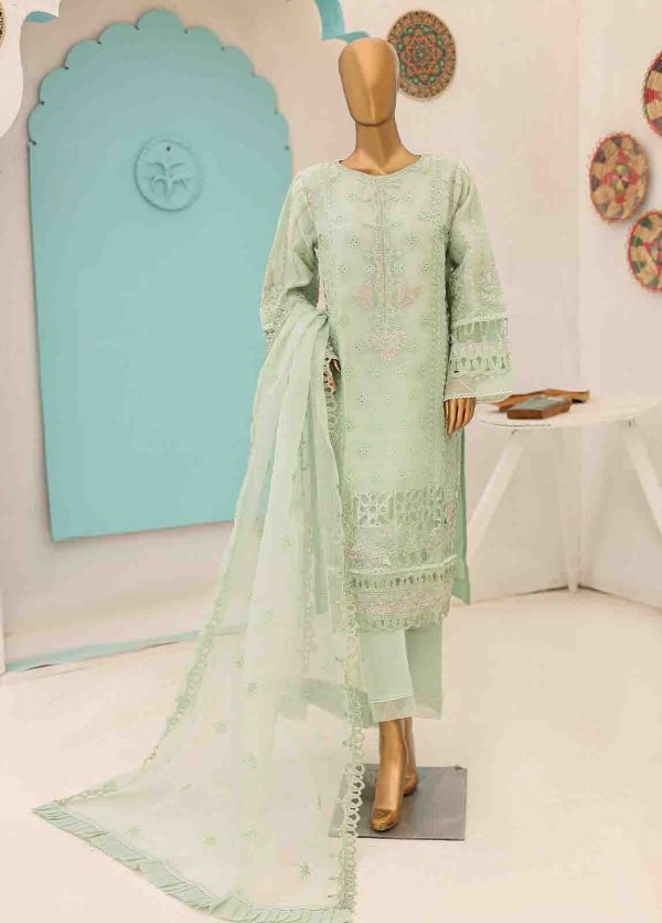 Bin Saeed Organza Luxury Festive Collection ZEF-2036 (2)